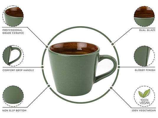 Ceramic Tea/Coffee Cup Set of 6