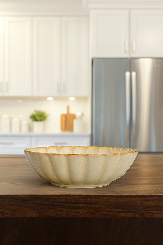 Ceramic napee Bowl (Beige)