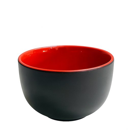 Soup Bowl (Black & Red)